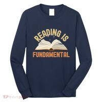 Funny Reading Is Fundamental Reading Book Lovers Long Sleeve Shirt thumb 0