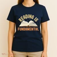 Funny Reading Is Fundamental Reading Book Lovers T-Shirt thumb 4