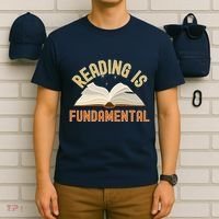 Funny Reading Is Fundamental Reading Book Lovers T-Shirt thumb 6