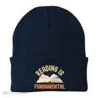 Funny Reading Is Fundamental Reading Book Lovers Beanie thumb 0