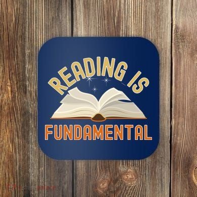 Funny Reading Is Fundamental Reading Book Lovers Coaster