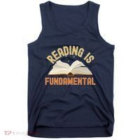 Funny Reading Is Fundamental Reading Book Lovers Tank Top thumb 0