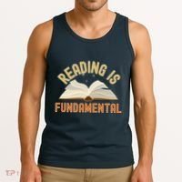 Funny Reading Is Fundamental Reading Book Lovers Tank Top thumb 3