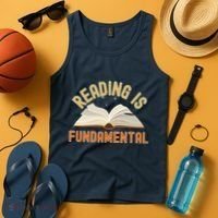Funny Reading Is Fundamental Reading Book Lovers Tank Top thumb 4