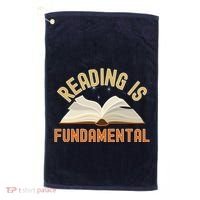 Funny Reading Is Fundamental Reading Book Lovers Golf Towel thumb 0