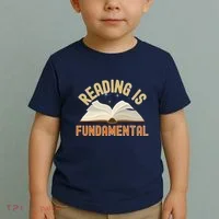 Funny Reading Is Fundamental Reading Book Lovers Toddler T-Shirt thumb 2