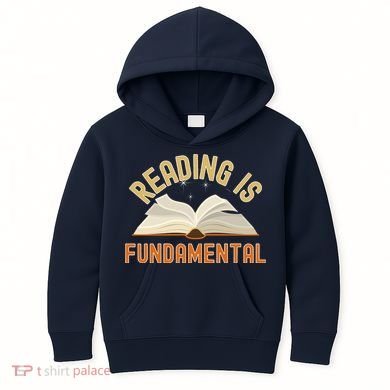 Funny Reading Is Fundamental Reading Book Lovers Kids Hoodie