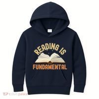 Funny Reading Is Fundamental Reading Book Lovers Kids Hoodie thumb 0