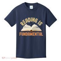 Funny Reading Is Fundamental Reading Book Lovers Kids T-Shirt thumb 0