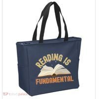 Funny Reading Is Fundamental Reading Book Lovers Tote Bag thumb 2