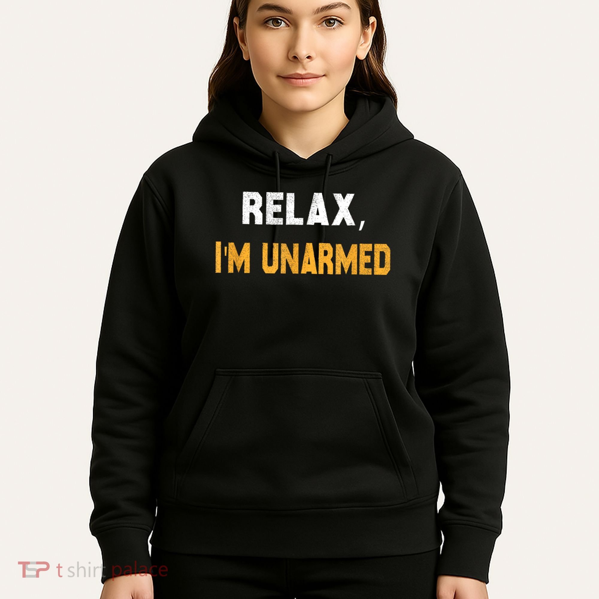 Funny Relax I’M Unarmed Hand Amputee Hoodie