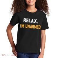 Funny Relax I’M Unarmed Hand Amputee Kids T-Shirt thumb 2