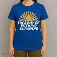 Funny Retro I'm A Ray Of Fucking Sunshine Gift T-Shirt thumb 4