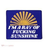 Funny Retro I'm A Ray Of Fucking Sunshine Gift Mousepad thumb 0