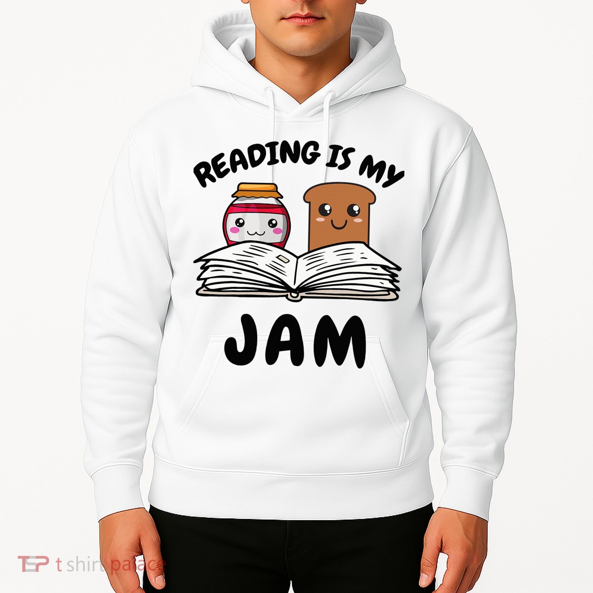 Funny Reading Is My Jam for Teacher Nerd Bookworm Book Lover Hoodie