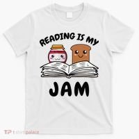 Funny Reading Is My Jam for Teacher Nerd Bookworm Book Lover T-Shirt thumb 0