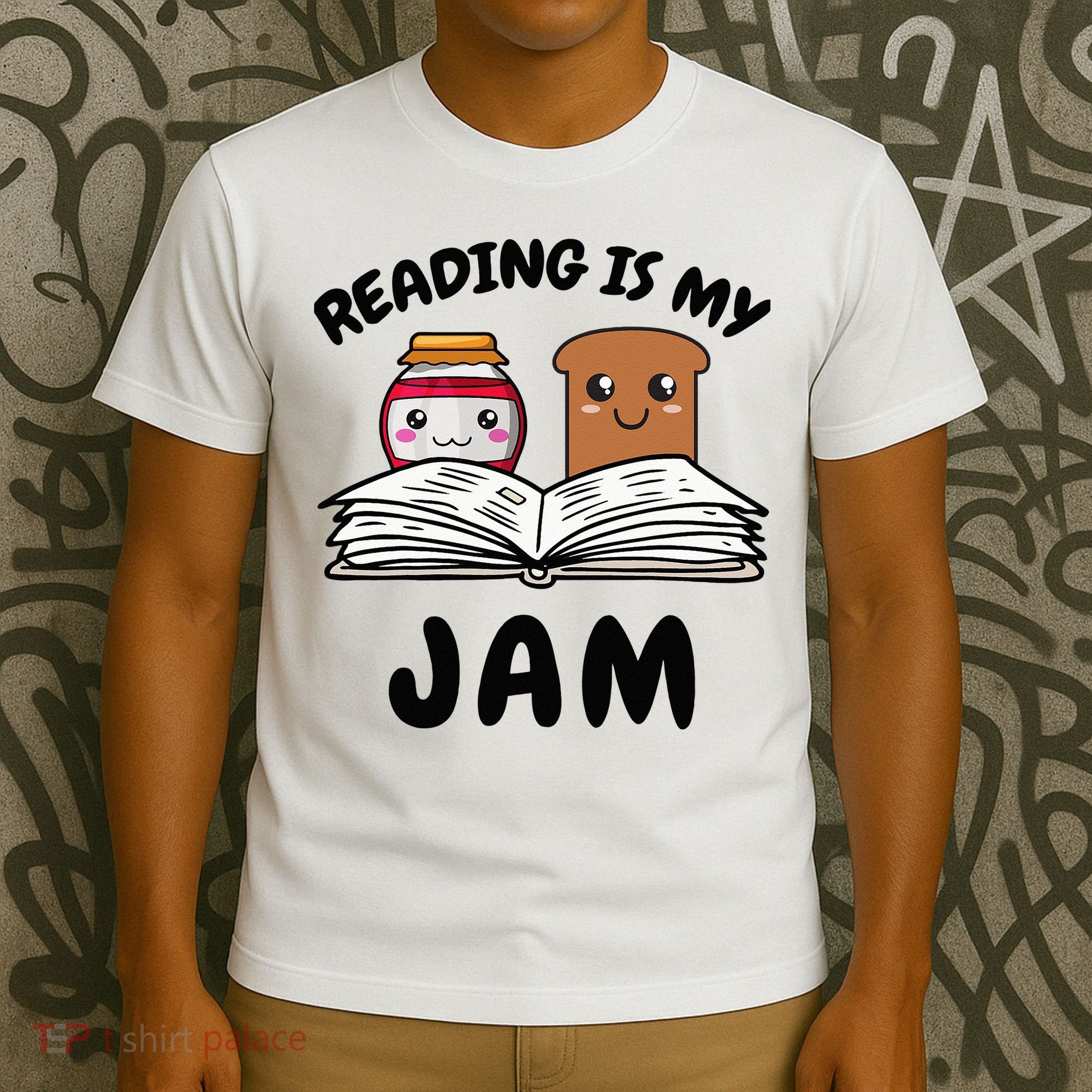 Funny Reading Is My Jam for Teacher Nerd Bookworm Book Lover T-Shirt