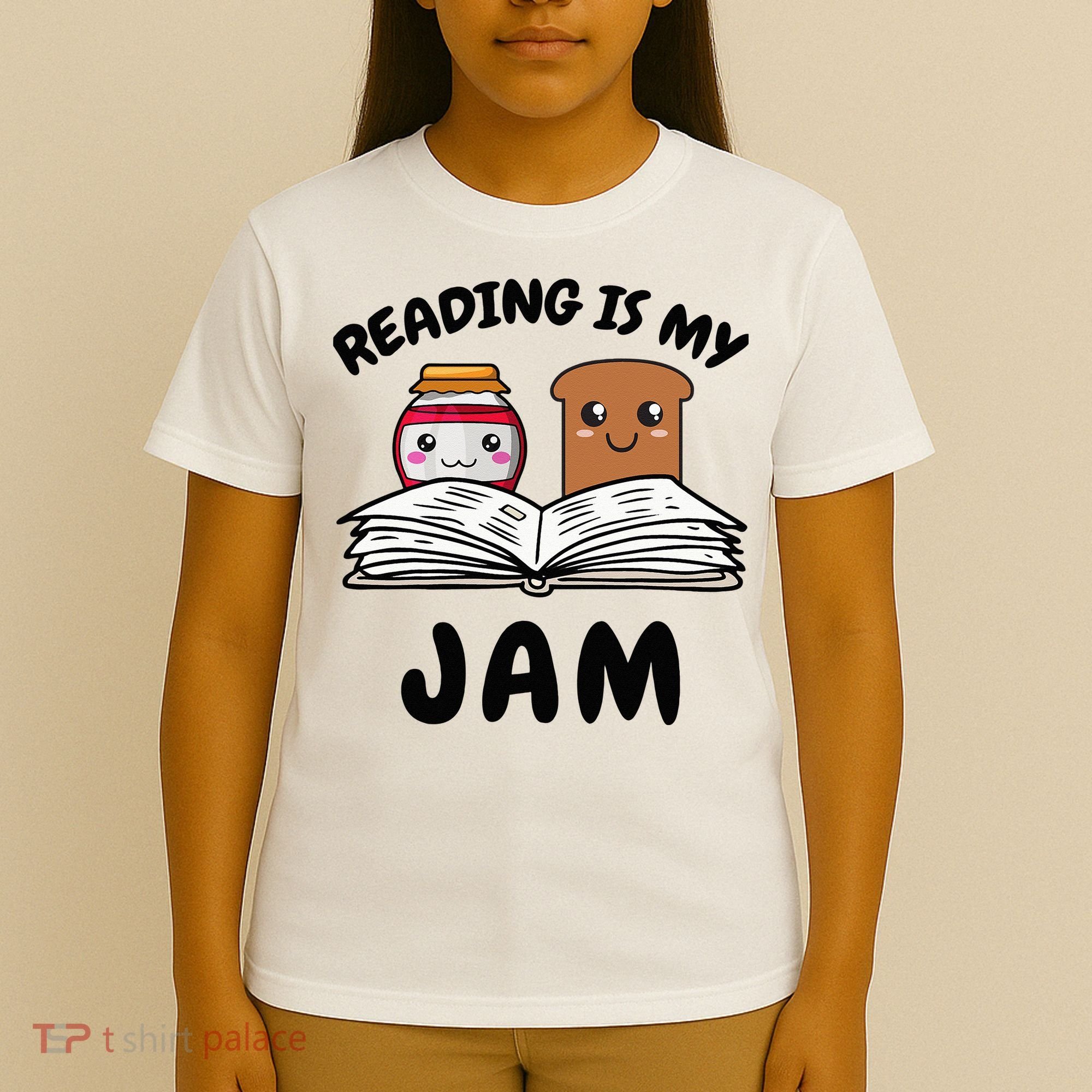 Funny Reading Is My Jam for Teacher Nerd Bookworm Book Lover T-Shirt
