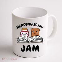 Funny Reading Is My Jam for Teacher Nerd Bookworm Book Lover Coffee Mug thumb 1