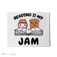 Funny Reading Is My Jam for Teacher Nerd Bookworm Book Lover Mousepad thumb 0