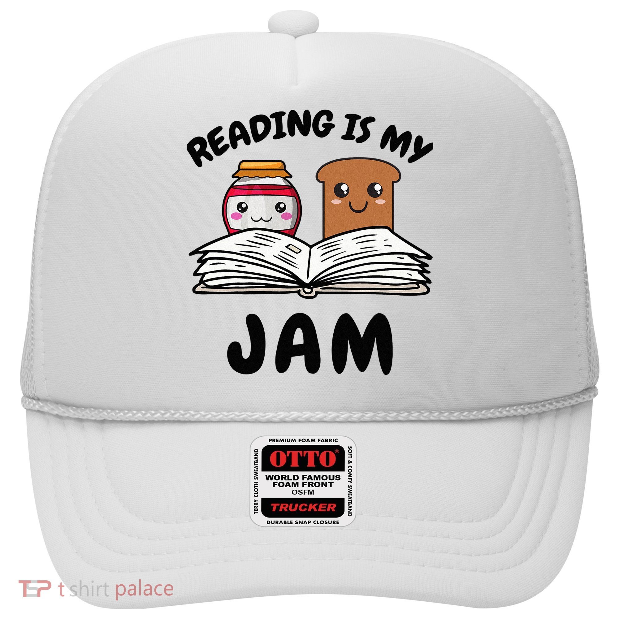 Funny Reading Is My Jam for Teacher Nerd Bookworm Book Lover Hat
