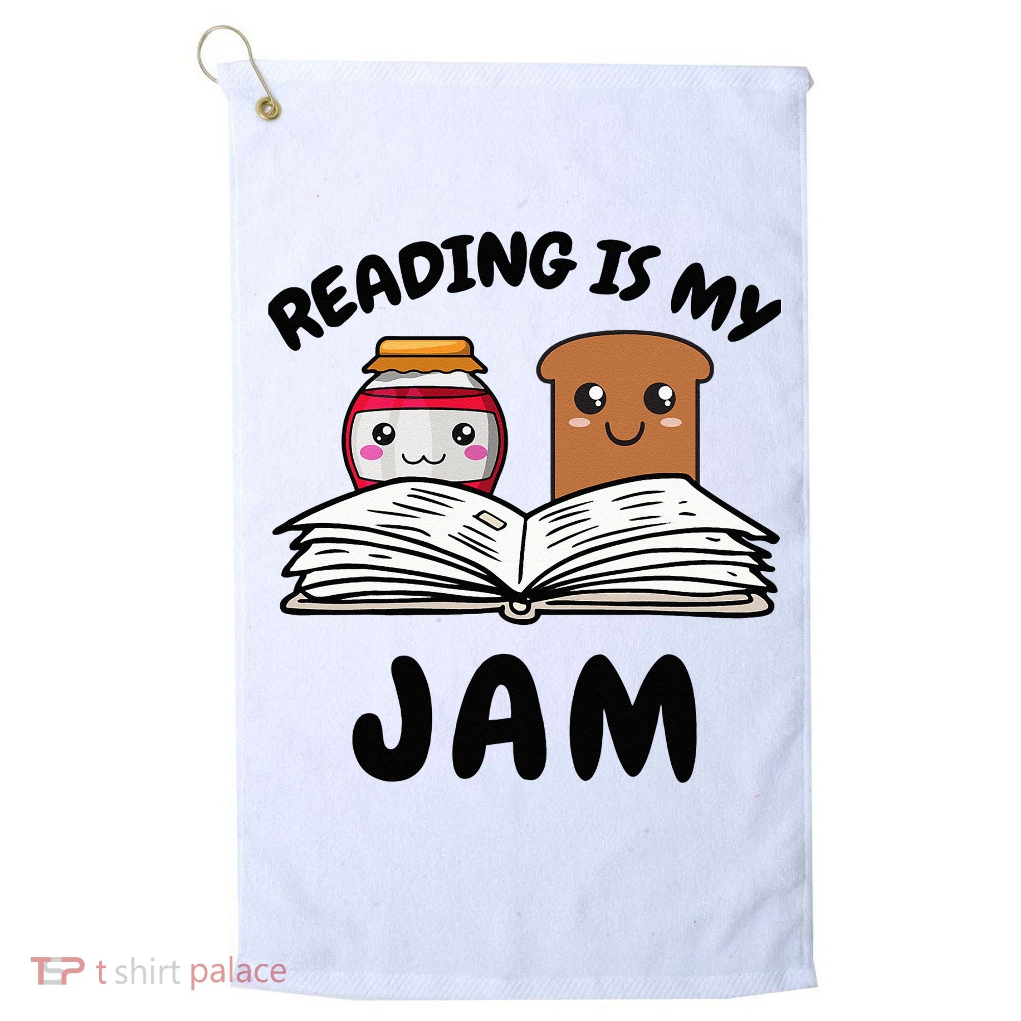 Funny Reading Is My Jam for Teacher Nerd Bookworm Book Lover Golf Towel