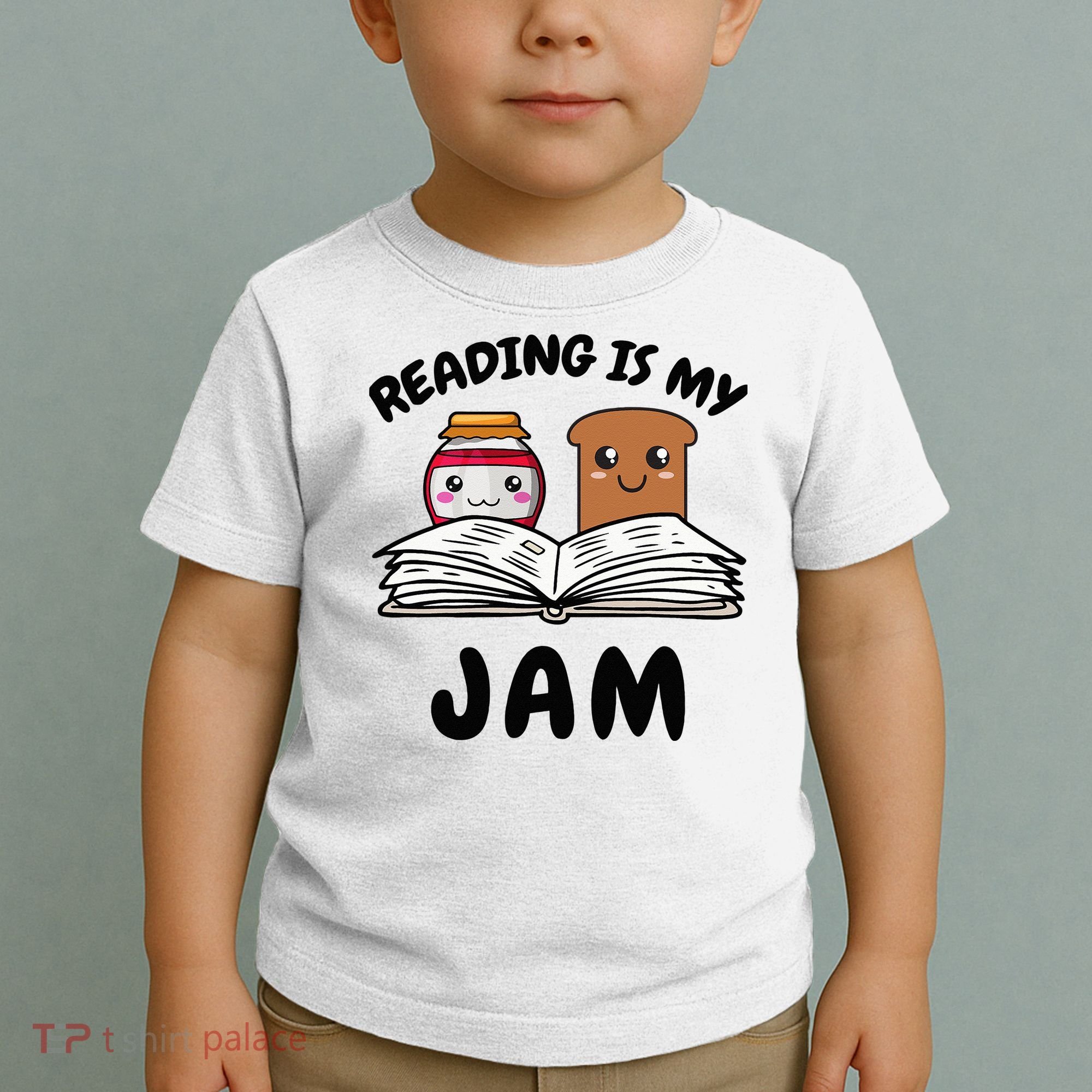 Funny Reading Is My Jam for Teacher Nerd Bookworm Book Lover Toddler T-Shirt