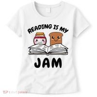 Funny Reading Is My Jam for Teacher Nerd Bookworm Book Lover Women's T-Shirt thumb 0
