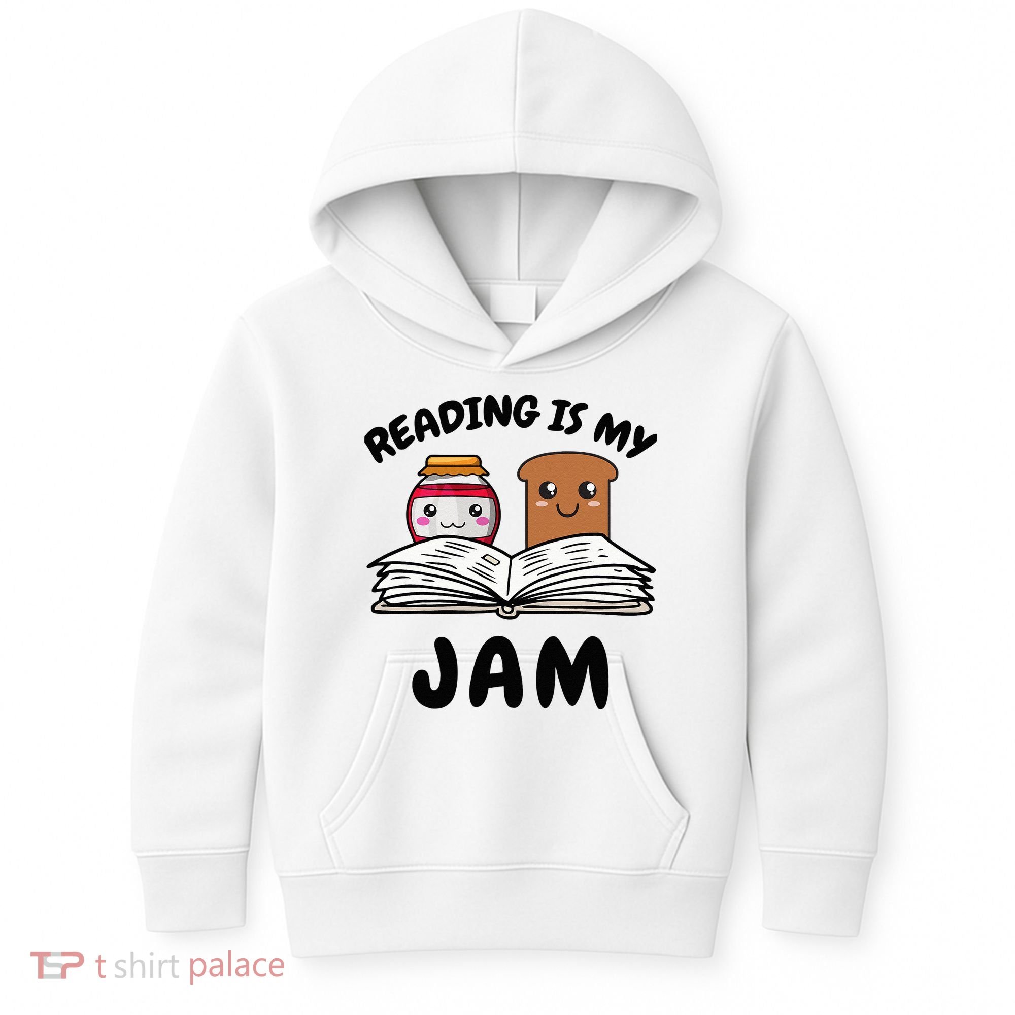 Funny Reading Is My Jam for Teacher Nerd Bookworm Book Lover Kids Hoodie