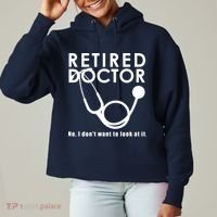Funny Retired I Dont Want To Look At It Doctor Retirement Ladies Heavyweight Boxy Pullover Hoodie thumb 0