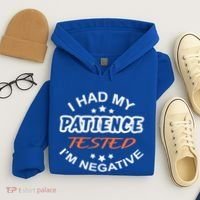 Funny Retro I Had My Patience Tested IM Negative Sarcastic Cute Gift Hoodie thumb 4