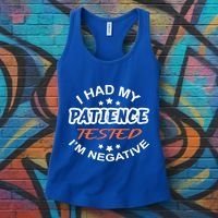 Funny Retro I Had My Patience Tested IM Negative Sarcastic Cute Gift Women's Tank Top thumb 3