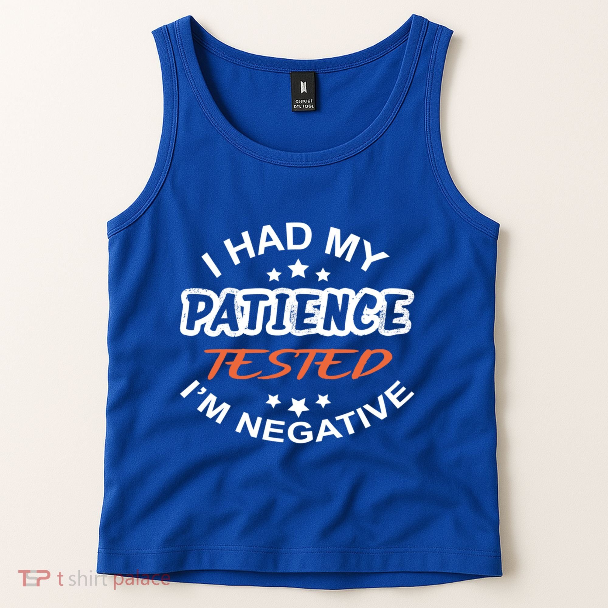 Funny Retro I Had My Patience Tested IM Negative Sarcastic Cute Gift Tank Top