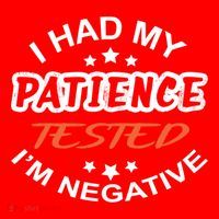 Funny Retro I Had My Patience Tested IM Negative Sarcastic Cute Gift Santa Hat thumb 1