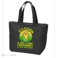 Funny Retro It's Corn A Big Lump With Knobs It Has The Juice Tote Bag thumb 3