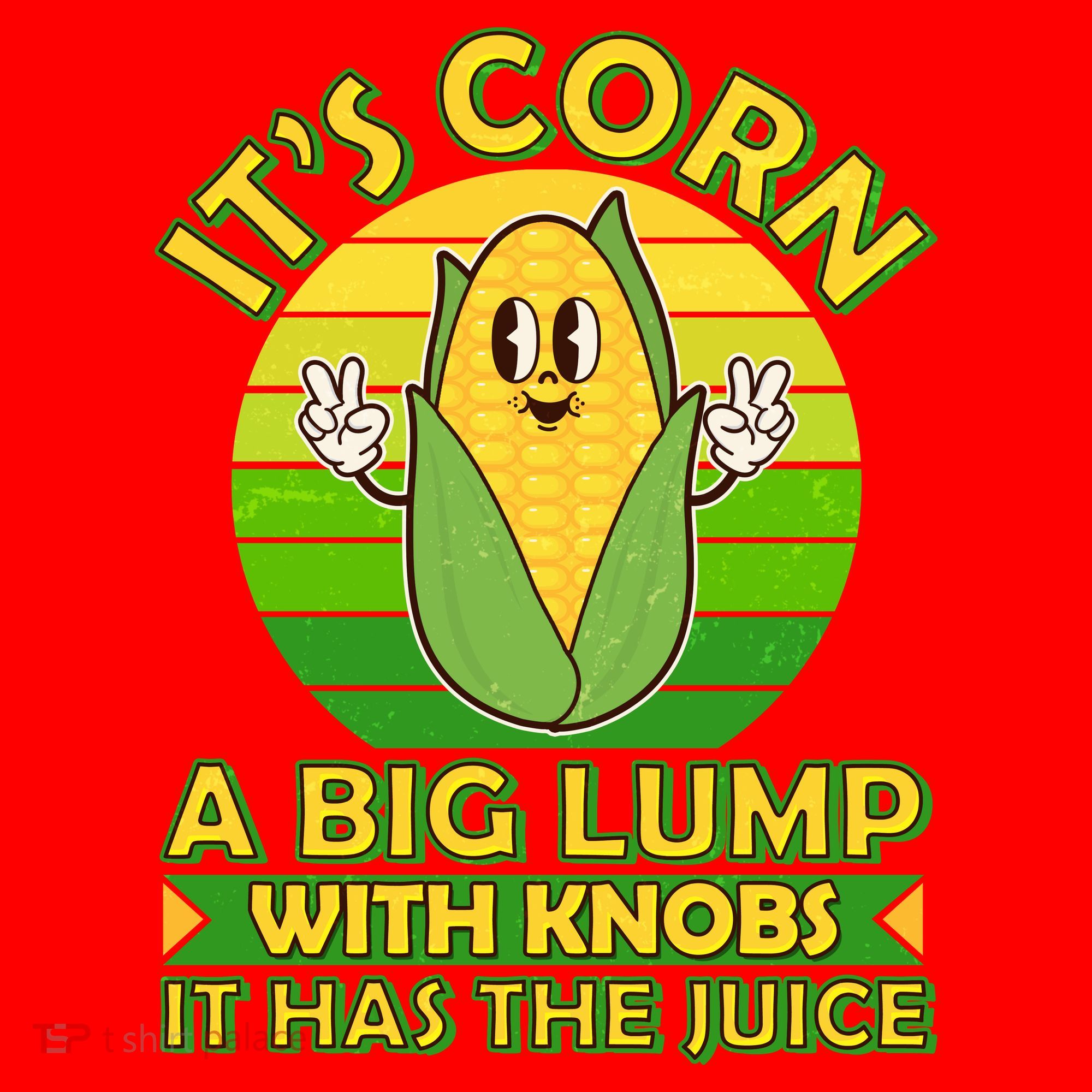 Funny Retro It's Corn A Big Lump With Knobs It Has The Juice Santa Hat