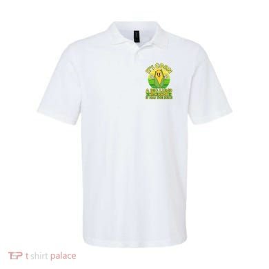 Funny Retro It's Corn A Big Lump With Knobs It Has The Juice Polo