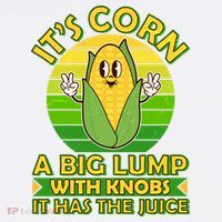 Funny Retro It's Corn A Big Lump With Knobs It Has The Juice Kids Hoodie thumb 5