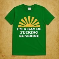 Funny Retro I Am A Ray Of Fucking Sunshine Gift T-Shirt thumb 5