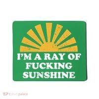 Funny Retro I Am A Ray Of Fucking Sunshine Gift Mousepad thumb 0