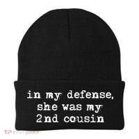 Funny Redneck In My Defense She Was My Second Cousin Beanie thumb 0