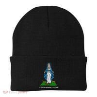Funny Religious I Tread Where I Please Mary Versus Tread On Me Snake Beanie thumb 0
