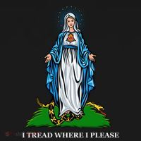 Funny Religious I Tread Where I Please Mary Versus Tread On Me Snake Women's Hoodie thumb 2