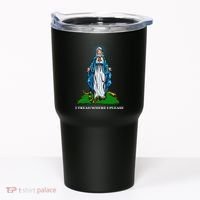 Funny Religious I Tread Where I Please Mary Versus Tread On Me Snake Tumbler thumb 0