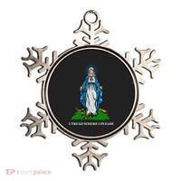 Funny Religious I Tread Where I Please Mary Versus Tread On Me Snake Ornament thumb 0