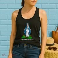 Funny Religious I Tread Where I Please Mary Versus Tread On Me Snake Women's Tank Top thumb 2