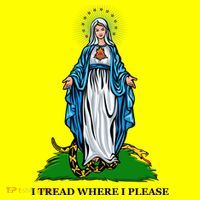 Funny Religious I Tread Where I Please Mary Versus Tread On Me Snake Baby Bodysuit thumb 2