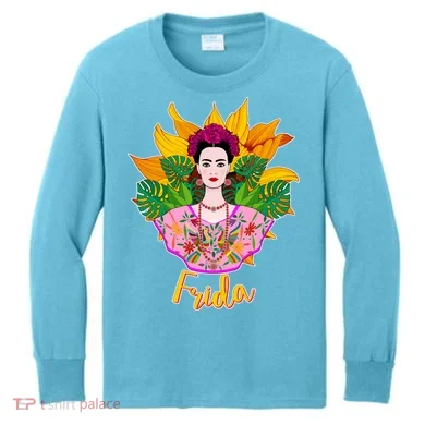 Frida Kahlo Kids Long Sleeve Shirt