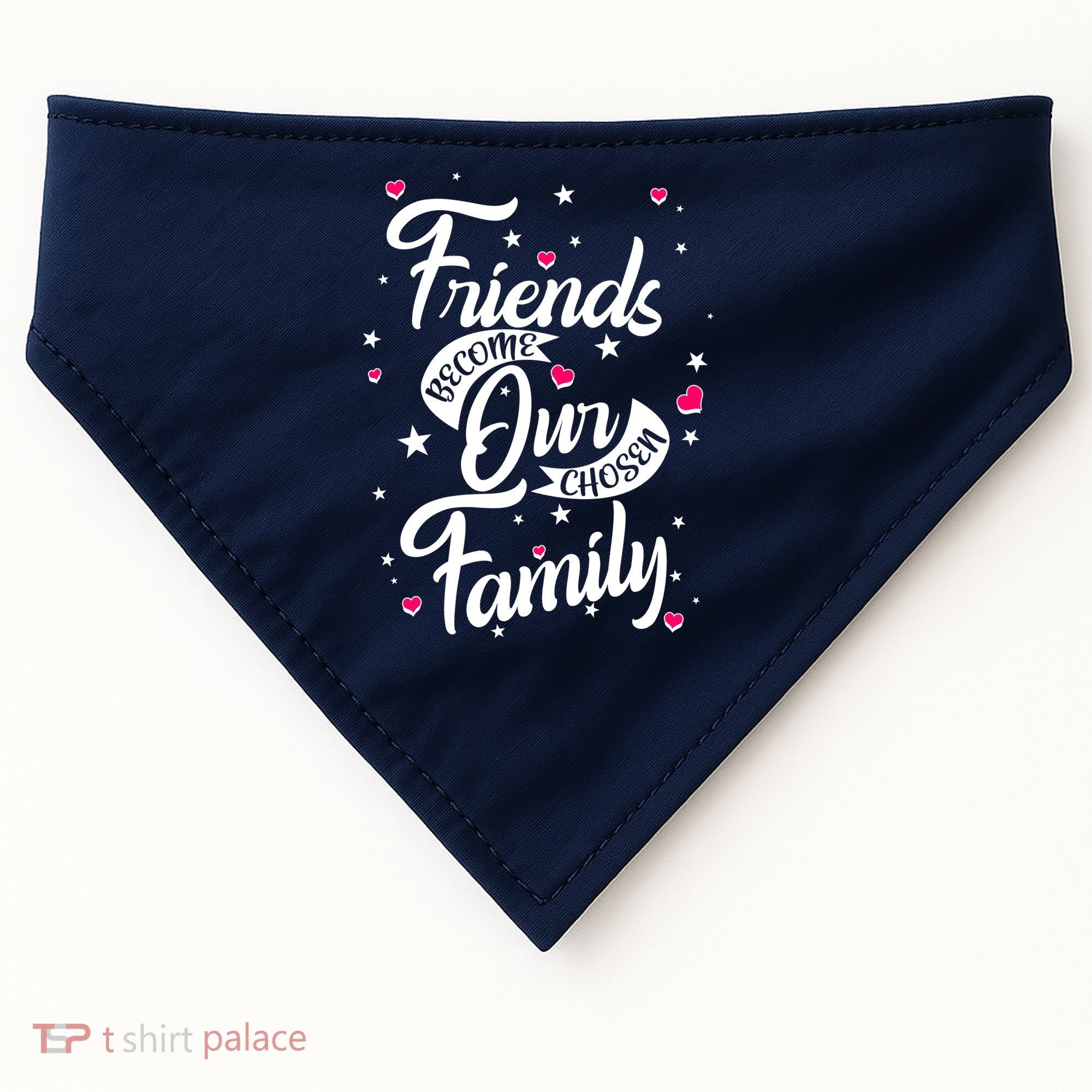 Friends Become Our Chosen Family USA-Made Doggie Bandana