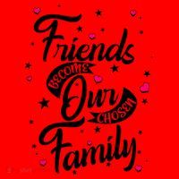 Friends Become Our Chosen Family Santa Hat thumb 1